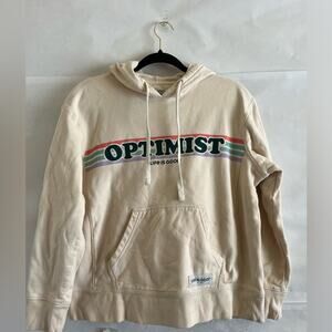 Life is Good Hooded Sweater Women’s Size M Optimist Retro Simply True Pullover